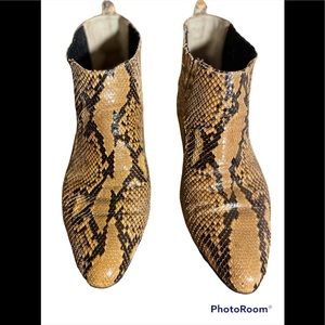 Giorgio Brutini Private Collection Snake Skin Boots Size 8 1/2